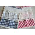 Linen Cotton Fabric 5 Pockets Wall Hold Pocket Household Back Door Pouch